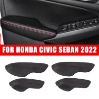 For Honda Civic Sedan 2022 PU leather Door Armrest cover 4pcs