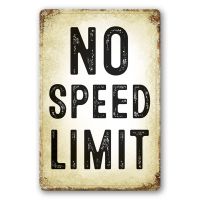 ป้ายดีบุกโลหะโบราณสำหรับโรงรถตลกป้ายจำกัดความเร็วป้ายมนุษย์ถ้ำรถเครื่องหมายจราจรถนนสำหรับผู้ชายตกแต่งห้องนอนป้ายร้านค้า8X12นิ้ว