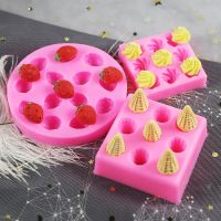 【CW】 Mini cream cone silicone mold ice cream cone diy scented candle dessert decorated silicone mold