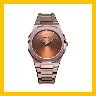 D1 Milano Ultra thin Chocolate Watch 40mm