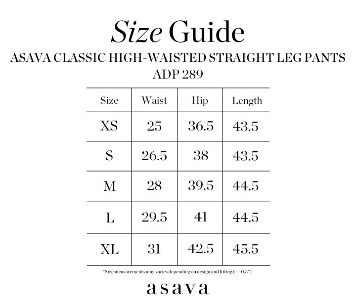 asava-aw22-asava-classic-high-waisted-straight-leg-pants-กางเกงผู้หญิง-เอวสูง-กระเป๋าเฉียง-ซิปหน้า