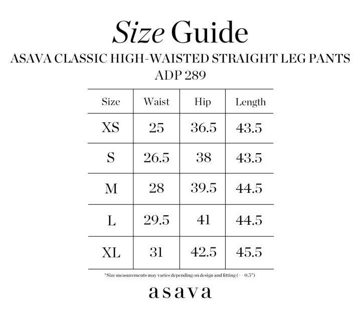 asava-aw22-asava-classic-high-waisted-straight-leg-pants-กางเกงผู้หญิง-เอวสูง-กระเป๋าเฉียง-ซิปหน้า