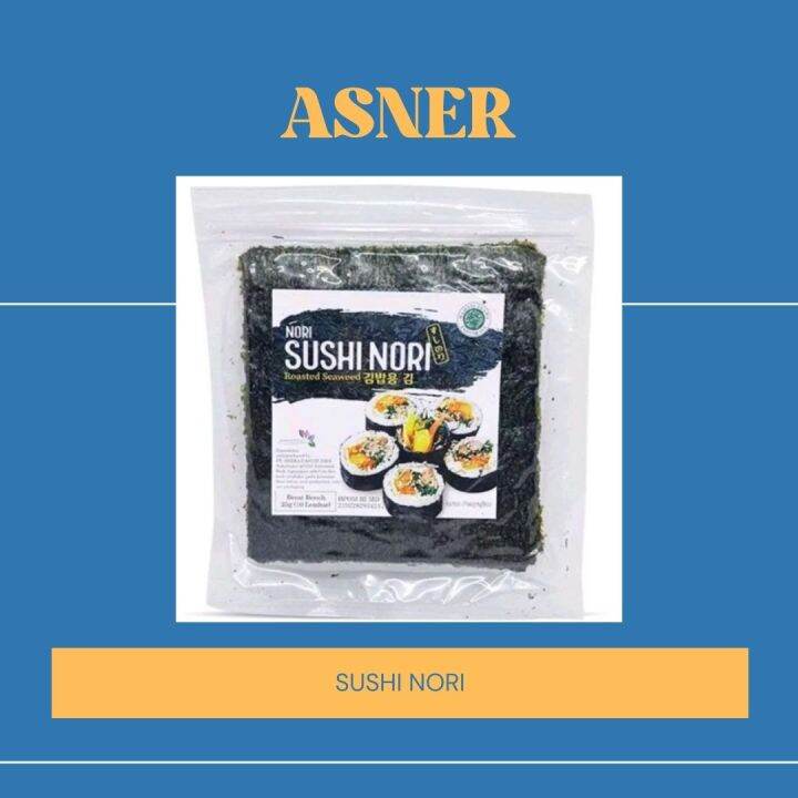 Sushi Nori Halal 5 lembar Roasted Seaweed Lazada Indonesia