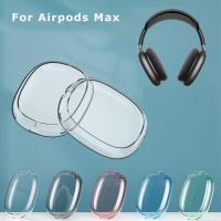 ที่ครอบหูฟัง TPU ใส1คู่,อุปกรณ์ป้องกันกล่องกันกระแทกกันลื่นสำหรับ AirPods Max เคสกันกระแทกหูฟัง