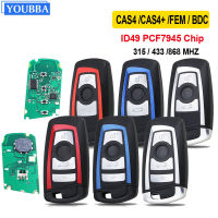 YOUBBA 315433868Mhz สมาร์ทคีย์ระยะไกล KeylessGo สำหรับ BMW 3 5 7 Series 2009-2016 CAS4 F ระบบ Fob KR55WK49863 PCF7945ชิป ID49