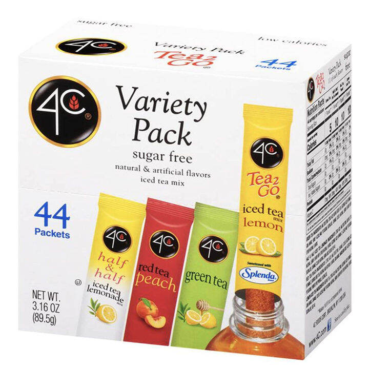 4C Iced Tea Mix Variety Pack Sugar-Free/ 44 Packets 89.5g | Lazada PH