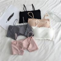 Women Sling Tube Top Sexy Bra Top Women Breathable Chest Pad Wearing Underwear Strapless Blouse No Steel Ring Tube Top