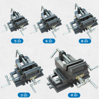 【DN】4 นิ้ว Bench Table Vise Cross สไลด์เจาะกดรองโลหะมิลลิ่งผู้ถือเครื่องมือช่างเครื่อง vise Workshop Fixture เครื่องมือ