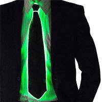 New Awesome EL Wire Tie Flashing Cosplay LED Tie Costume Anonymous Necktie Glowing DJ BAR Dance Carnival Party s Cool Props