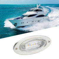 Marine LED Spreader Light IP66 ฟลัดไลท์ดาดฟ้ากันน้ำฝาครอบสแตนเลสไฟสีขาวนวล DC12V