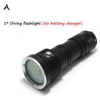 New Specialty Diving Flashlight XM-L2 White Light +XPE RedBlue multifunction photography fill light Underwater Waterproof 26650