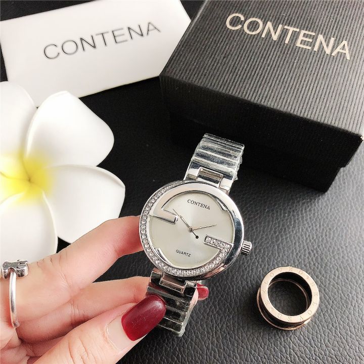 หรูหรา-rose-g-old-ควอตซ์นาฬิกาสำหรับผู้หญิง-นาฬิกาที่มีการออกแบบที่เรียบง่ายสายรัดซิลิโคน-gra-dial-2023