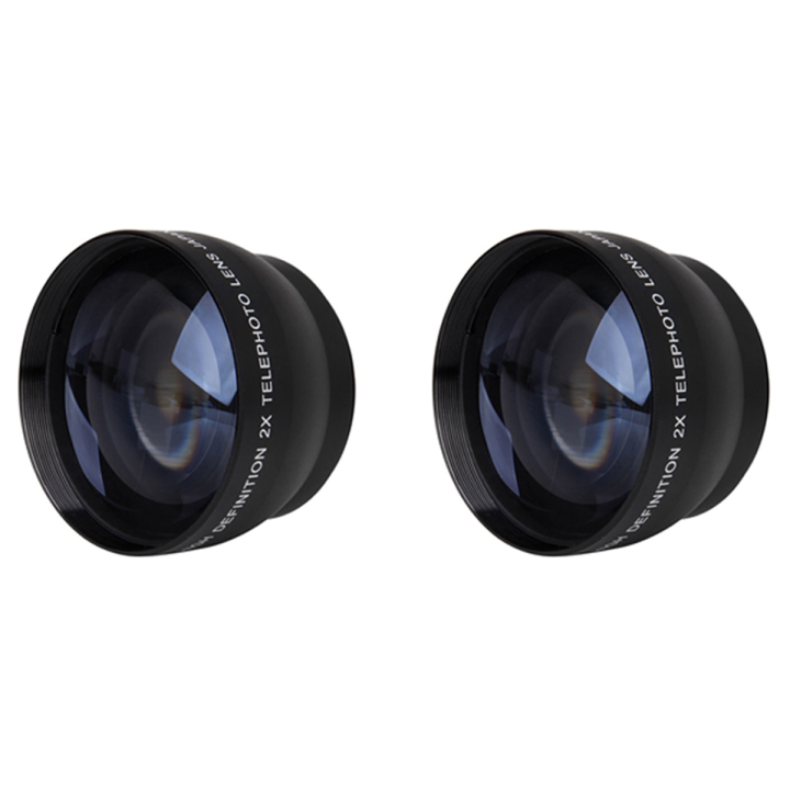 2-pcs-52mm-2x-magnification-telephoto-lens-for-nikon-af-s-18-55mm-55-200mm-lens-camera