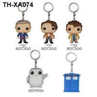 Doctor Who film and television around 10 generations of Dr. police booth pop hand-made key chain pendant