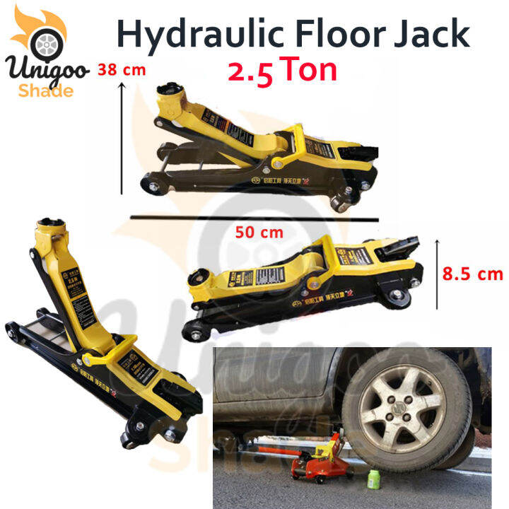 Car 2.5 Ton Hydraulic Floor Jack Kereta Car Jack Car Accessories Garage