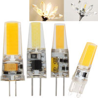 LED G4 G9 หรี่แสงได้หลอดไฟ AC/DC Dimming 12V 220V 3W 6W COB SMD ไฟ LED เปลี่ยนหลอดไฟฮาโลเจนสปอตไลท์โคมระย้า-ju544982