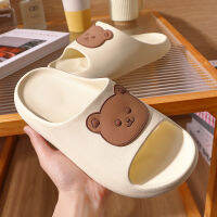 High Quality Bathroom Thick Platform Couples Home Wearing Lovely Summer Indoor Family Slippers Cute Bear Lady Shoes EVA Slippere