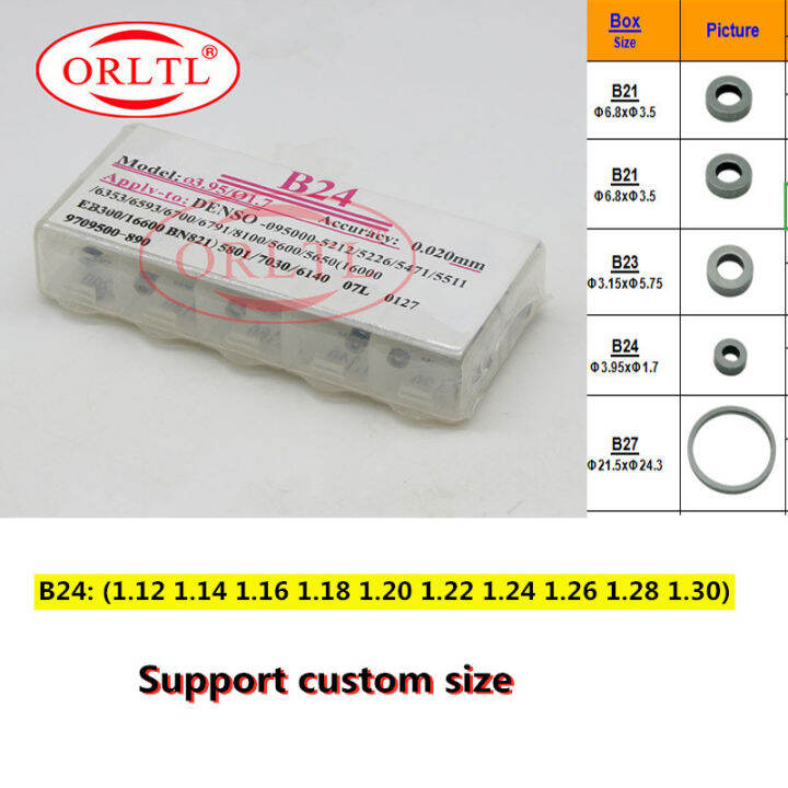 ORLTL B24 shims Diesel Fuel Injector Shims Nozzle Adjustment Washers