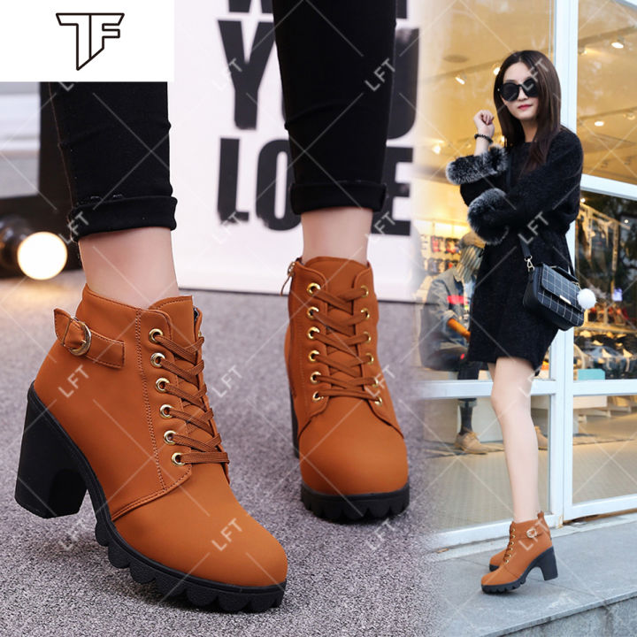 LFT Ladies korean Fashion Boots #888 High heel (ADD 1 SIZE BIGGER ...