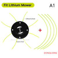 DONGLIONG เครื่องตัดหญ้าเหล็กไร้น้ำมัน ลิเธียมสำหรับตัดหญ้าที่เล็มหัวกำจัดวัชพืชในสวนแบบไร้น้ำมัน4เส้น