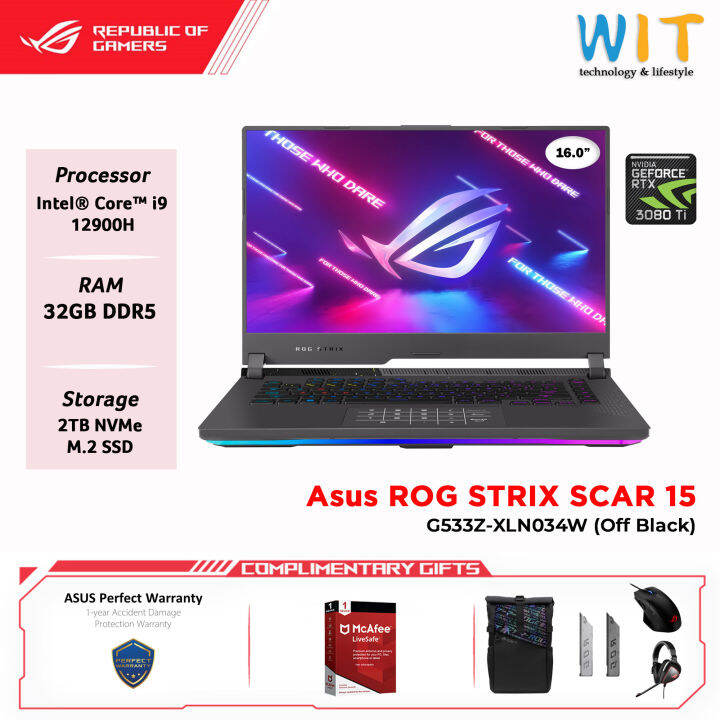 asus rog strix scar 15 32gb ram