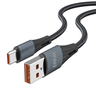 ENKAY 66W USB To USB-C / Type-C โปรโตคอลเต็มรูปแบบ6A สายชาร์จข้อมูลได้อย่างรวดเร็วความยาว: 2M