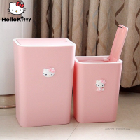 Sanrio Hello Grinder ที่ใส่ขยะกระดาษชำระ Clean Dustbin Bucket ถังขยะอุปกรณ์ห้องน้ำ Wasted Storage es