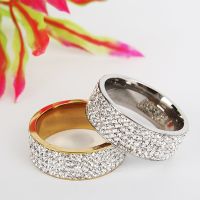 Luxury Titanium Bride Married Couple Accessories Fashion Five Rows Jewelry