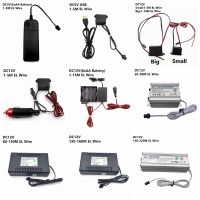 เครื่องควบคุมอะแดปเตอร์จ่ายไฟไฟฟ้ากระแสตรง3V แบตเตอรี่ AA 5V USB 12V อินเวอร์เตอร์สำหรับไฟลวดไฟฟ้าเรืองแสง1-220M El