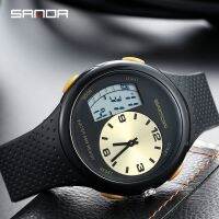 【July hot】 mens watch ins luminous waterproof sports display multi-function student version simple electronic