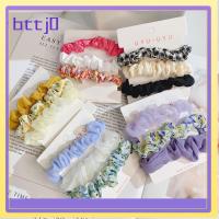 BTTJ0 3pcs อีลาสติก ผ้าชีฟองเส้นด้าย scrunchies แฟชั่นสำหรับผู้หญิง ที่มัดผม เชือกมัดผม แถบคาดศีรษะ อุปกรณ์เสริมผม ยางรัดผม สำหรับผู้หญิง