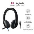 Tai nghe có dây Logitech H540 - Mic giảm ồn, điều khiển trên tai tiện lợi, âm thanh chất lượng HD, đệm tai thoải mái, kết nối USB-A. 