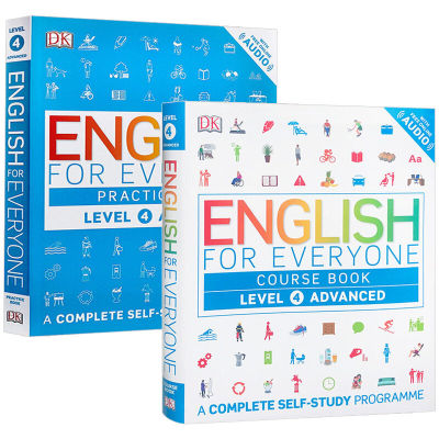 Everyone learns English 4 English original English for everyone level 4 English textbook exercise book self study book DK series IELTS TOEFL Book English original book