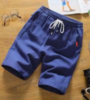 New Style Mens Solid Color Cotton Blend Summer Shorts Casual Shorts DLA367