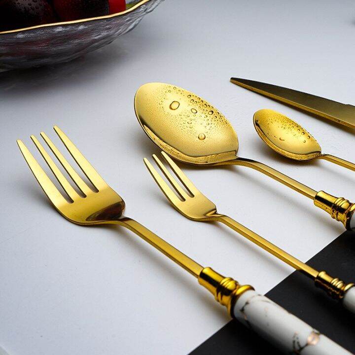 gold-dinnerware-set-stainless-steel-tableware-cutlery-fork-knife-spoon-flatware-set-ceramic-handle-travel-kitchen-silverware-50-flatware-sets