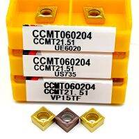 CCMT060204 CCMT09T304 CCMT09T308 VP15TF UE6020 US735 CNC เครื่องมือกลึงภายใน CCMT 060204 คาร์ไบด์แทรกเครื่องกลึงมิลลิ่ง