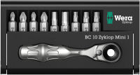 Wera Tools 05073645001 KRAFTFORM Mini 1 BITS Assortment with Ratchet, One Size, Multi