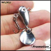 WUXU 2/3pcs ตะขอสามชั้น เหยื่อตกปลาโลหะ Wobblers crankbaits ช้อนโลหะโลหะ ล่อ VIB ร้อนแรงมาก ที่หมุนได้ เหยื่อตกปลาช้อน อุปกรณ์ตกปลาสำหรับตกปลา