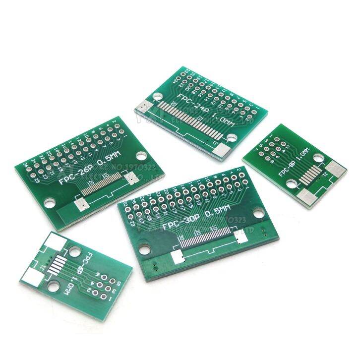 5ชิ้น-fpc-ffc-0-5มม-1มม-แผ่นเต้ารับตัวแปลงสองด้านสนามขั้วต่อบอร์ด-pcb-ของตกแต่งงานปาร์ตี้6-8-10-12-20-40-50พินเพื่อจุ่ม2-54มม