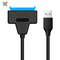 Ziqqucu SATA เป็น USB เอียงเอียงมากแบบ  สาย USB 3.0ถึง2.5 SATA III Adaptor Hardisk ตัวแปลงภายนอกสำหรับการถ่ายโอน SSD/ฮาร์ดไดรฟ์ข้อมูล