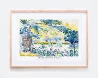 Henri Edmond Cross Art Print, Henri Edmond Cross Poster, Garden Of The Painter At Saint Clair, Vintage Poster, Exhibition Poster 1PCS No Frame Or Wooden Inner Framed Or Aluminium Alloy Metal Frame