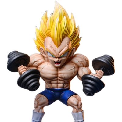 ZZOOI 17cm Dragon Ball Z Vegeta Fitness Figure DBZ Model Bodybuilding Series Figurals Anime Statue Figurine Collection Birthday Gifts