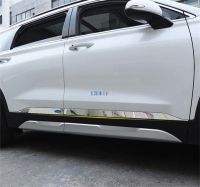 Side Door Trim strip Body Door Moulding Stainless steel Car Body Strip For Hyundai Santa Fe Santafe 2019 2020 2021 Accessories