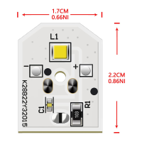 1PCS WR55X11132 WR55X25754 LED Light for GE Refrigerator Replacement Spare Parts WR55X30602 No Cover Only LED PCB Board