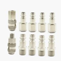 10PCS 1/4 quot;BSP Thread Pneumatic Fitting European Standard EU Euro Type Quick Coupling Connector Coupler For Air Compressor