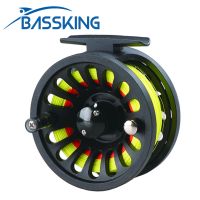 [HOT LIAXLLWISAAZH 534] BASSKING Pre-Loaded 5/6 WT Fly Fishing Reel น้ำหนัก Forward Floating Fly Fishing Line Backing Line Taper Leader Combo Set