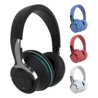 【CW】 Headsets Bluetooth compatible Gaming Headphones Stereo Sound Music Listening Tool Folded Earphone Supplies Laptops Blue