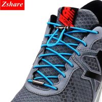 1Pair Quick Shoelaces Elastic No Tie Shoe Laces Round Sneakers Shoelace Kids Adult Unisex Lazy Laces 18 Color Strings Metal Lock