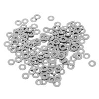 THLB0P M2 Stainless Steel Flat Washers Spacers Fastener DIN125 200 PCS