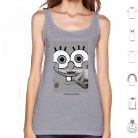 Mustache Tank Tops Vest Sleeveless Bob Leponge Bob Sponge Ponge Eponge Mustache Moustache